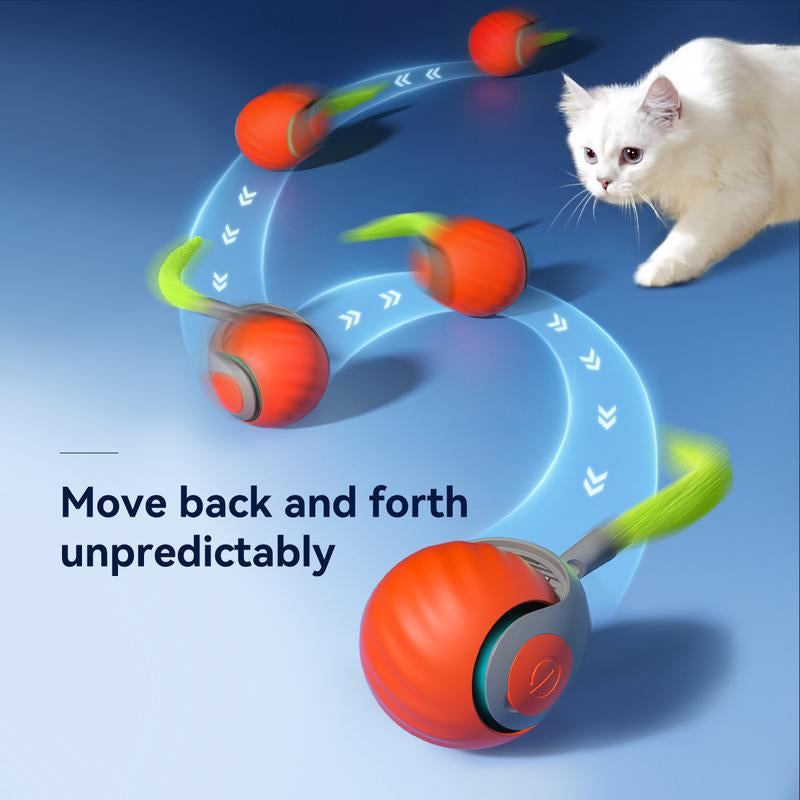 Exciting Electric Rolling Toy Ball for Pets - Rechargeable Interactive Fun for Cats and Dogs, Perfect New Year Gift!