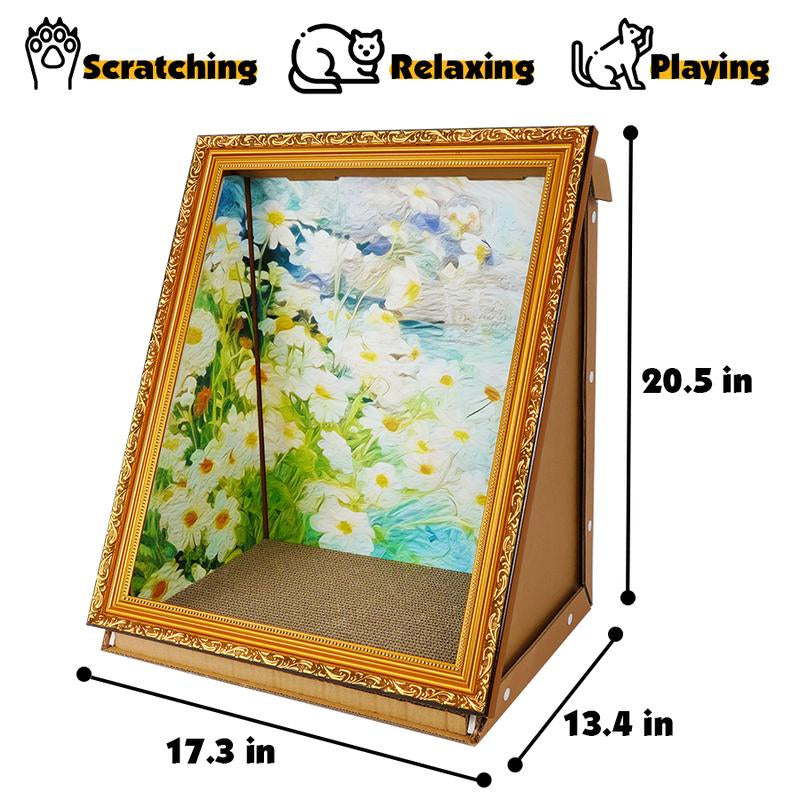 Elevate Your Cat's Comfort with Our 3D Art-Inspired Scratching Board & Nest – A Stylish Retreat for Your Feline Friend!
